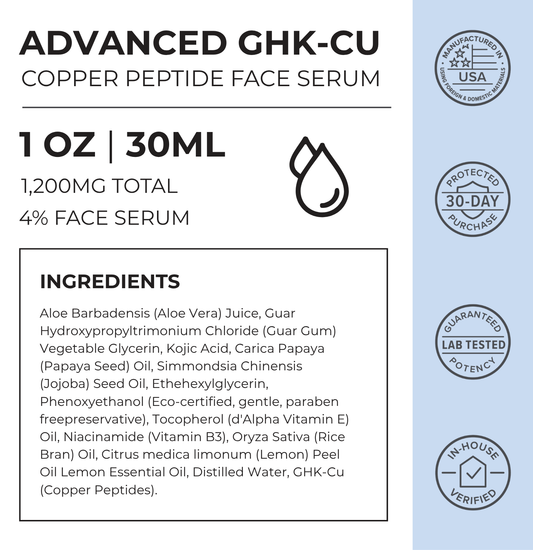 GHK-Cu Copper Peptide Face & Neck Serum