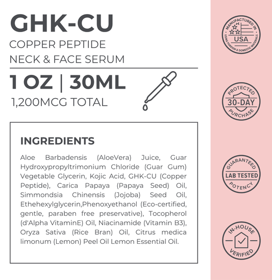 GHK-Cu Copper Peptide Neck & Face Serum