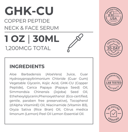 GHK-Cu Copper Peptide Neck & Face Serum