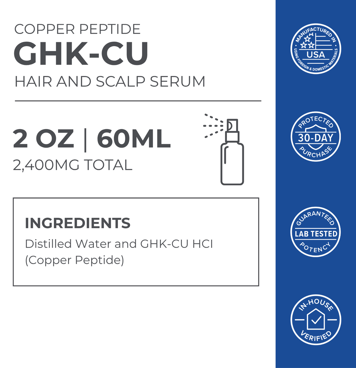 GHK-Cu Copper Peptide Hair & Scalp Serum